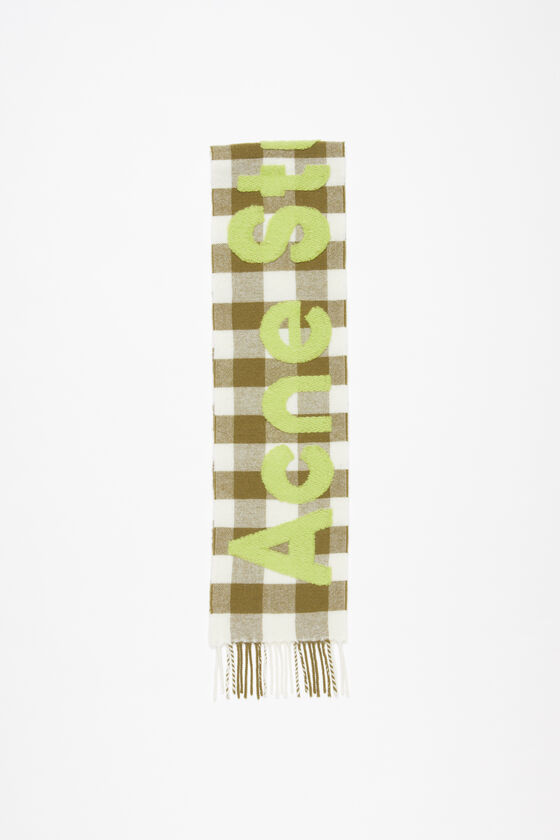 (image for) Aesthetic Check logo scarf - Narrow